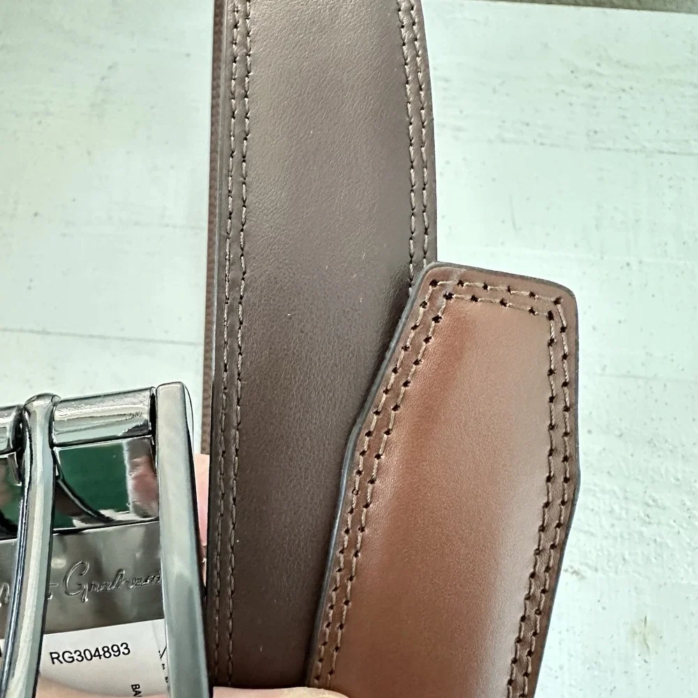 Robert Graham Men's Barolo Leather Reversible Belt‎ Brown/Tan Sz 40 NWT
